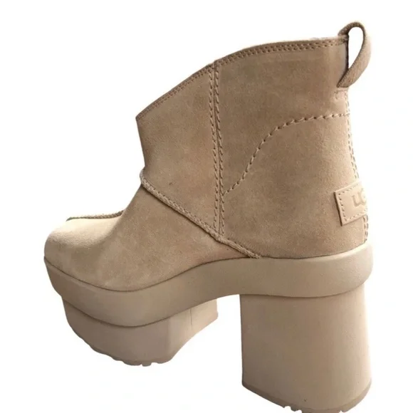 UGG Women's New Heights Platform Mini Mustard Seed, NWB Size 7.5 - Picture 3 of 9